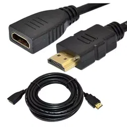 DigiTech Black HDMI 1.5 m Male to Female 2.0 High Speed Data Extension Cable, PO-HDMI-m2f-1.5m-01-29