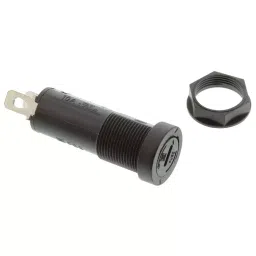 SCHURTER Fuse Holder, 5X20 mm, Panel Mount, 0031.3901-38