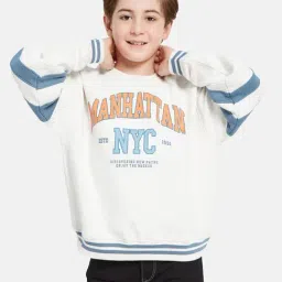 Octave Kids White Graphic Print Full Sleeves Sweatshirt-picture-20