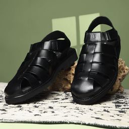 Hush Puppies Men Velcro Regular Fisherman Sandals-image-78