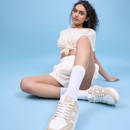 FAUSTO Women Colourblocked PU Sneakers-image-66