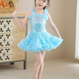 JC SPARKLE Girls Floral Flutter Sleeve A-Line Dress-image-99