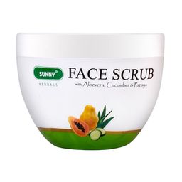 SUNNY HERBALS Face Scrub With Aloevera, Cucumber & Papaya- 125 g-51