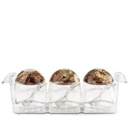 Freelance Brown Acrylic Set of 3 Jars and Container-picture-26