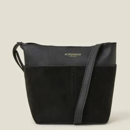 Accessorize London Black Solid Sling Handbag-picture-11
