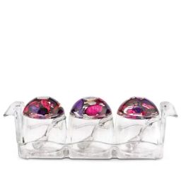 Freelance Purple Acrylic Set of 3 Jars and Container-image-33