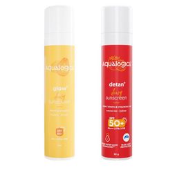 Aqualogica Set Of 2 Water Lock SPF 50+ Sunscreen - Glow+ Dewy & Detan+ Dewy - 50g Each-19