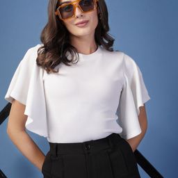 Style Quotient Women Round Neck Slit Sleeve Regular Top-image-79