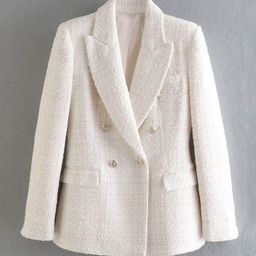 Alamode By Akanksha Deborah Statement Tweed Formal Blazer-image-87