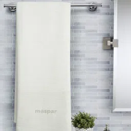 Maspar InHouse White Cotton 550 GSM Hand Towel - Set of 2-image-78