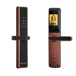 Denler Smart Digital Door Lock with Fingerprint & Pin Code Access In Black & Rose Gold DL04H-6