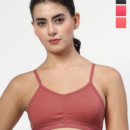 LILY Women Pack Of 4 Solid Bra Full Coverage-picture-19
