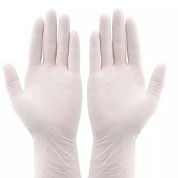 PROTEZIONE Surgical Hand Gloves Powder Free Sterile Latex White Size 17.78 cm (7 Inch), PF-007 (Pack of 1 Pair)-1