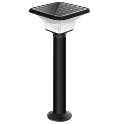 Epyz Solar Pillar Light with Long Pole Round Shape with 143 LEDs, 8W Monocrystaline Panel (Square)-13