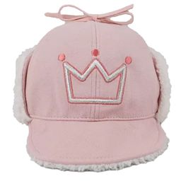 SYGA Winter Warm Trapper Cap Ear Flap Printed Pink - Free Size-8