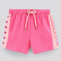 Pine Kids Knee Length Shorts Star Print - Pink-image-12