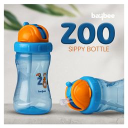 Baybee Zoo Anti Spill Sipper Bottle Blue - 340 ml-picture-14