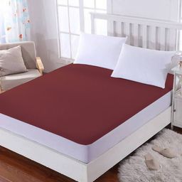 Angel Mommy Fitted King Size Waterproof Mattress Cover - Maroon-image-12