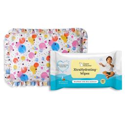 SuperBottoms Mustard Seed Pillow for Newborn and XtraHydrating Wipes Pack of 40 - White-image-33