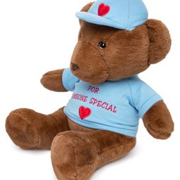 Lazy Baby Super Soft Fabric Bear Toy Brown & Blue - Height 41 cm-image-35