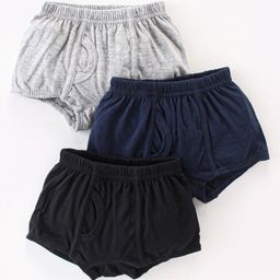 Bodycare Cotton Knit Solid Color Briefs Pack of 3 - Multicolor-image-3