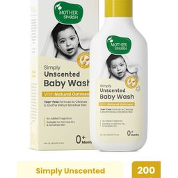 Mother Sparsh Simply Unscented Baby Wash With Natural Oatmeal - 200 ml-image-78