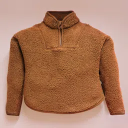 Cherry Crumble By Nitt Hyman Full Sleeves Fur Detailed Sweatshirt - Brown-picture-41