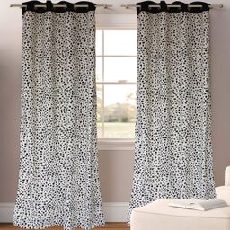 Dekor World Multicoloured Set of 2 Geometric Door Curtain-17