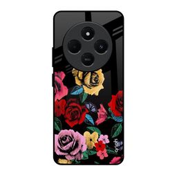 QRIOH Floral Decorative Printed Redmi 14C 5G Impact Resistant Back Case-picture-56