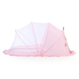 Babyhug Foldable Mosquito Net Small Size Bunny Theme - Pink image 3