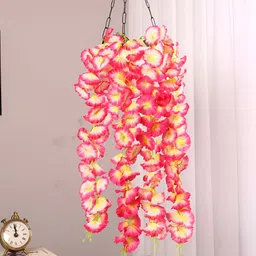 ARICK DECOR Pink 1 Pieces Hanging Artificial Flower-10