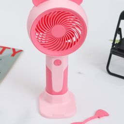 The Procure Store Multi-Functional Portable & Rechargable Fan with Ears- Red image 5