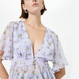 Koton Women Floral Printed Flared Sleeve Empire Top-image-94