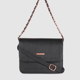 Caprese Black Structured Shoulder Bag-17