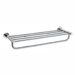 PLATO Lavanya Towel Rack Brass Chrome Finish Silver, 6157-image-17