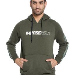 Octave Olive Regular Fit Printed Sweatshirt-15
