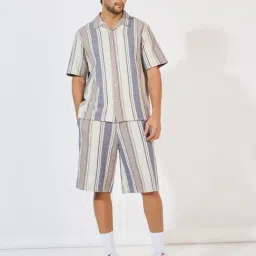 Styli Multi Relaxed fit Stripes Co-Ord Sets-image-12