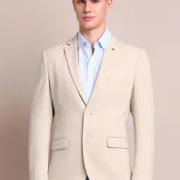 Arrow Zero Calorie Fit Notched Lapel Collar Single Breasted Formal Blazer-image-61