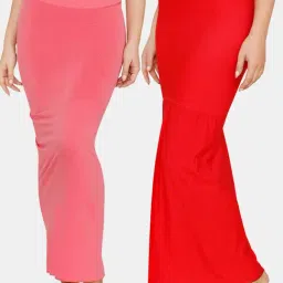 Zivame Red & Pink Saree Shaper-image-79
