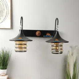 DecorativeRay Black Iron Wall Light - Set of 1-image-92