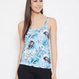 Clovia Blue Graphic Print Camisole-picture-48