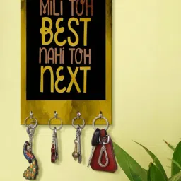 999Store Brown & Black MDF  Key Holder - Set of 1-22