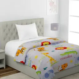 HOSTA HOMES Multicolor Glace Cotton 210 GSM Single Comforter-45
