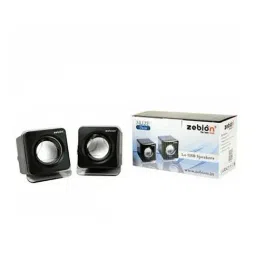Zebion Muze Twin 3W Computer Speaker (Black/Silver)-38