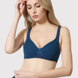 Van Heusen Comfort Fit Anti Bacterial Wireless Solid Shaper Bra - Blue Opal-picture-42
