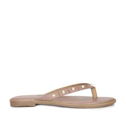 Bata Women's Beige Thong Sandals-image-40