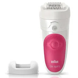 Braun Silk-epil 5 SensoSmart 5/500 Wet and Dry Epilator (White/Raspberry)-image-5
