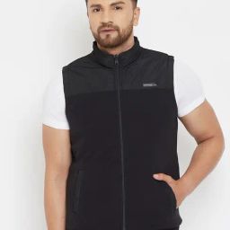Crimsoune Club Black Slim Fit Colour Block Reversible Jacket-image-15