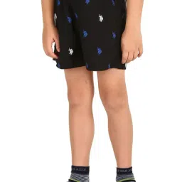 U.S. Polo Assn. Kids Black Printed Shorts-picture-21