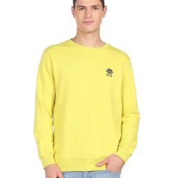U.S. Polo Assn. Light Yellow Cotton Regular Fit SweatShirt-picture-25